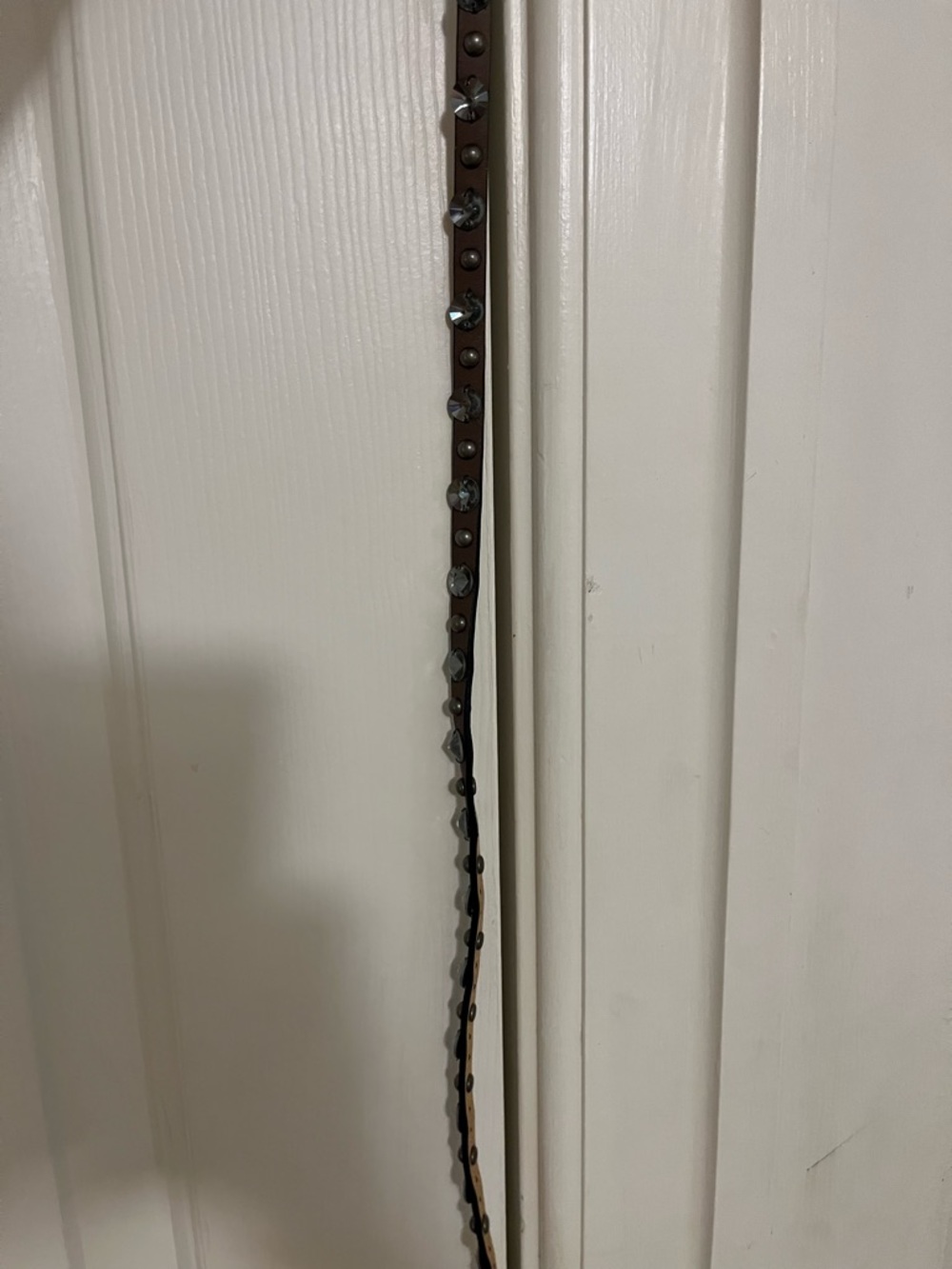J.Crew Brown Leather Studded Belt